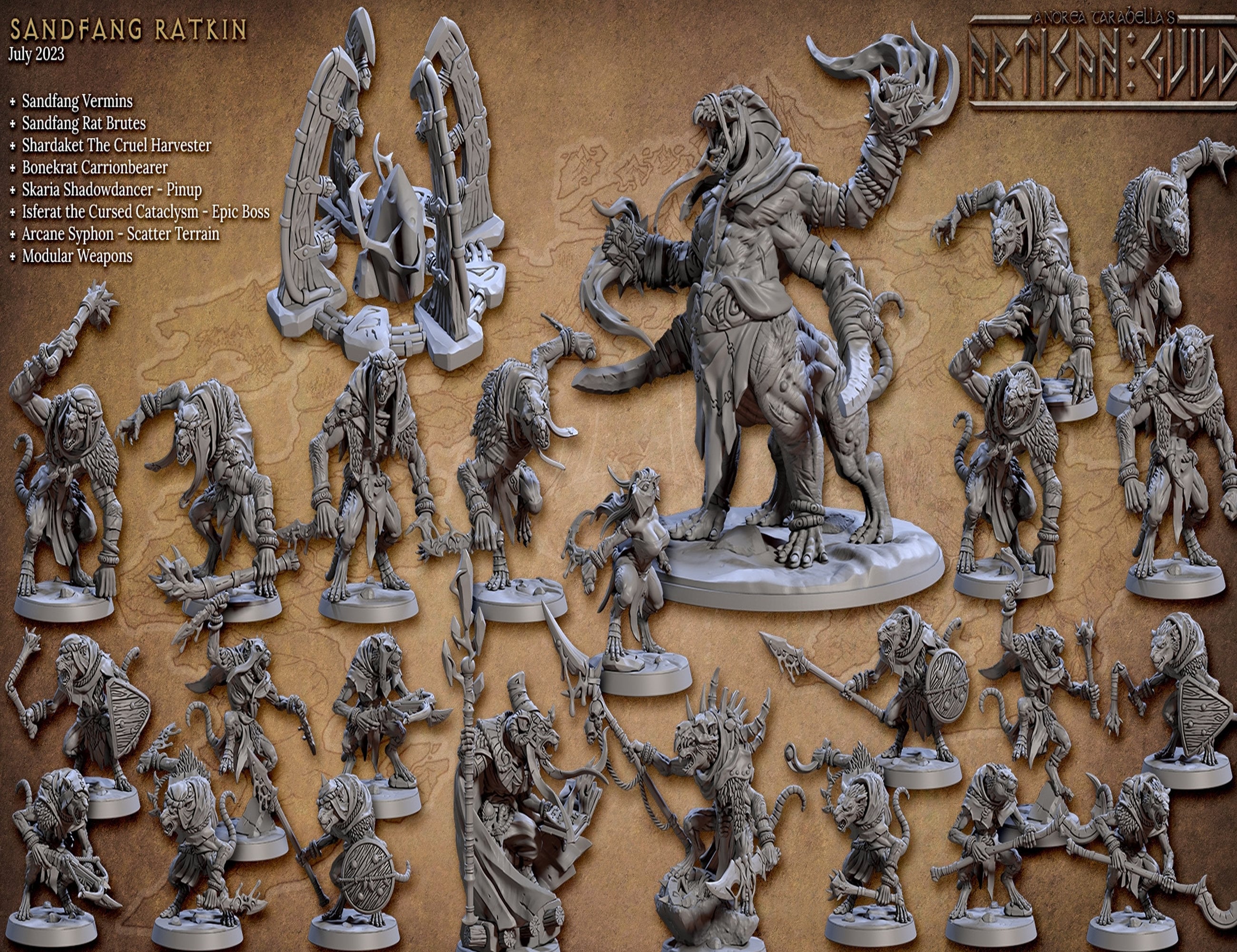 Dnd Stl Files Tabletop Stl Rpg Stl Files Artisan Guild Stl Sandfang