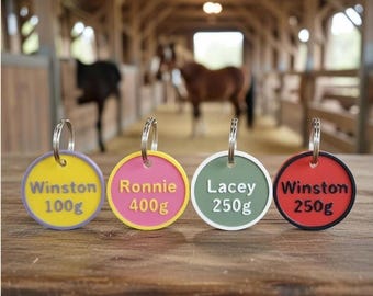 Custom Horse Blanket Tag – Personalized Barn Name Tag