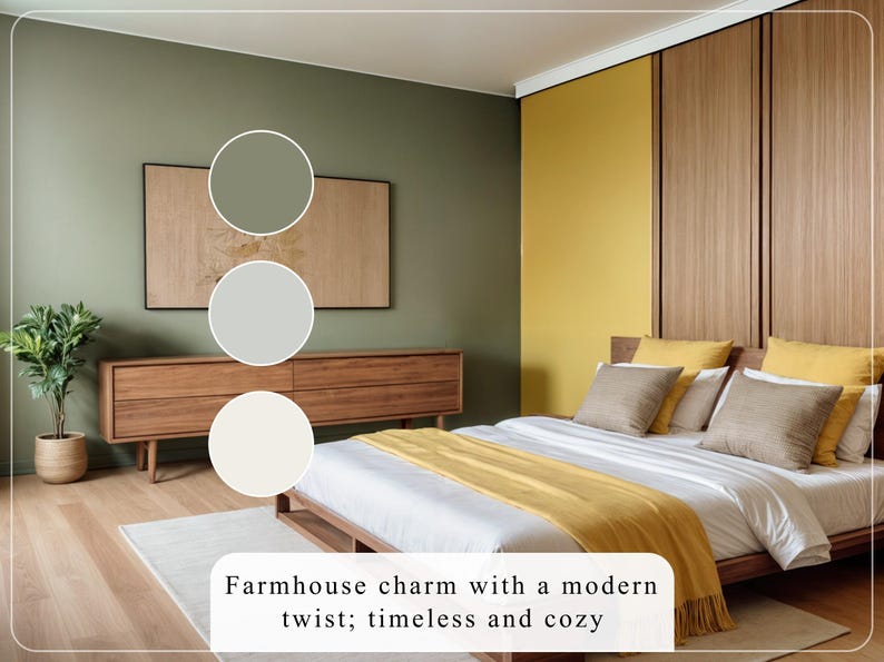 Modern Farmhouse Benjamin Moore Home Paint Palette Whole House Color ...