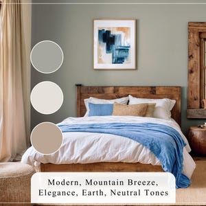 Mountain Oasis Home Paint Palette Colors Sherwin Williams Modern Neutral Warm Color Scheme Interior Wall Design Guide Cozy Farmhouse Cottage image 5