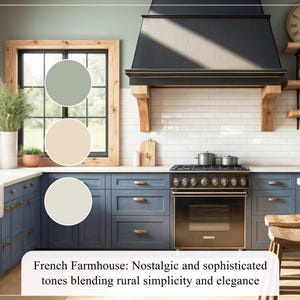 French Farmhouse Benjamin Moore Home Paint Palette Whole House Color ...