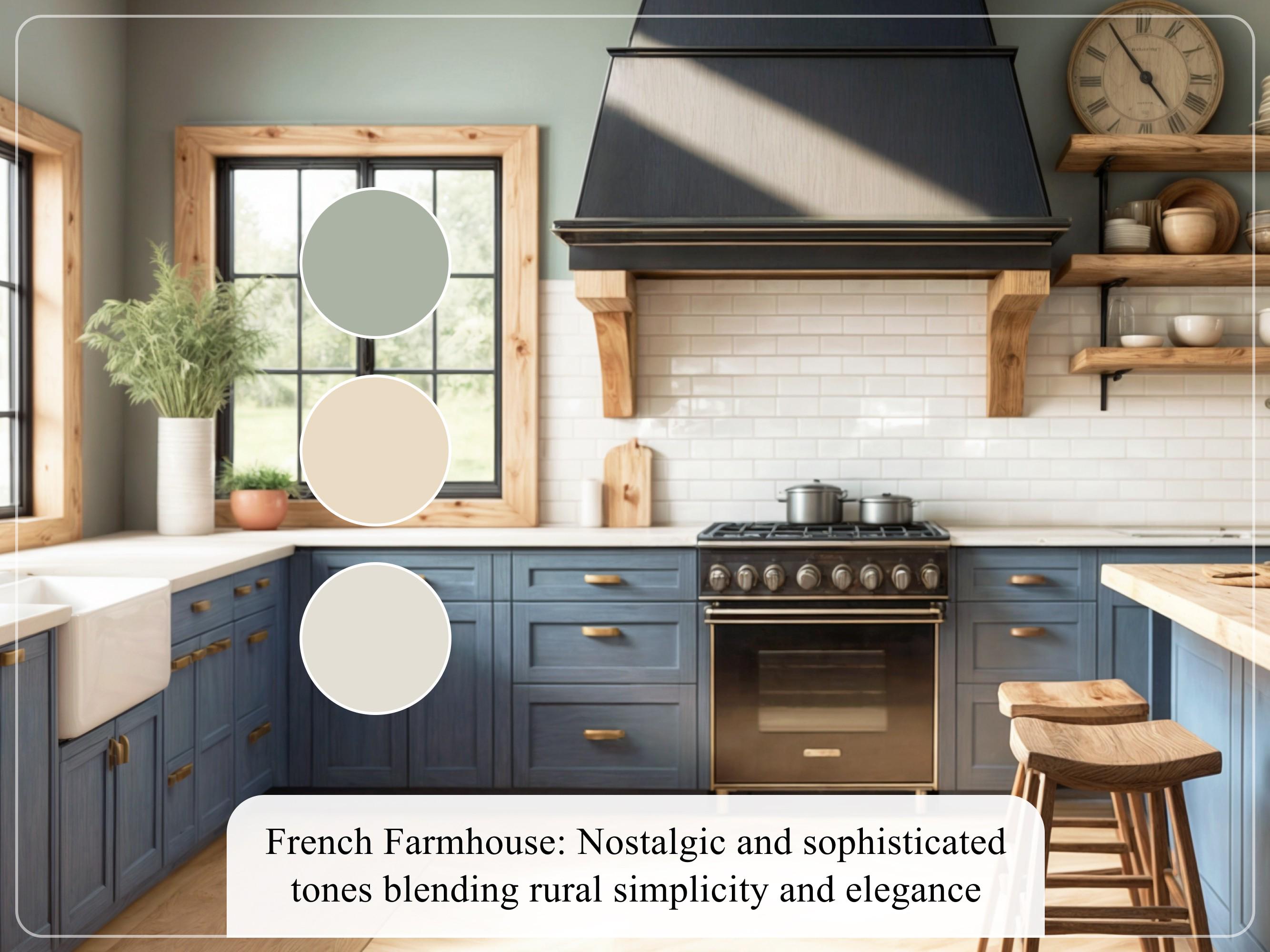 French Farmhouse Benjamin Moore Home Paint Palette Whole House Color ...