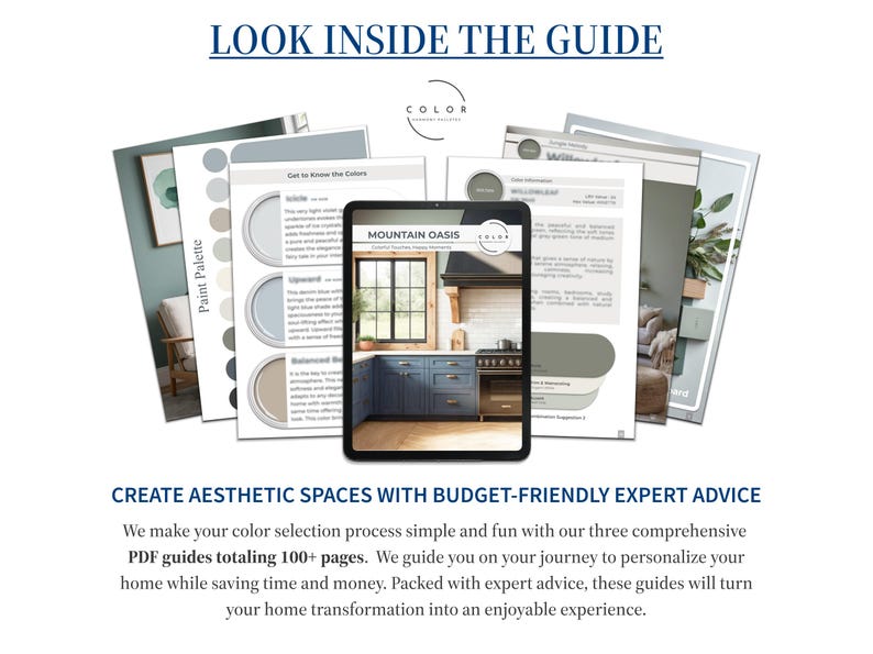 Mountain Oasis Home Paint Palette Colors Sherwin Williams Modern Neutral Warm Color Scheme Interior Wall Design Guide Cozy Farmhouse Cottage image 10