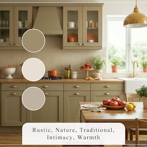 Rustic Farmhouse Home Paint Palette, Sherwin Williams 2024, Whole House Color Scheme, Trendy Interior Paint Design, Cottage & Vintage Vibes image 6