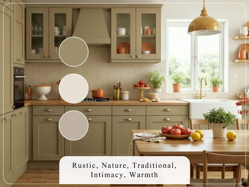 Rustic Farmhouse Home Paint Palette, Sherwin Williams 2024, Whole House Color Scheme, Trendy Interior Paint Design, Cottage & Vintage Vibes image 6