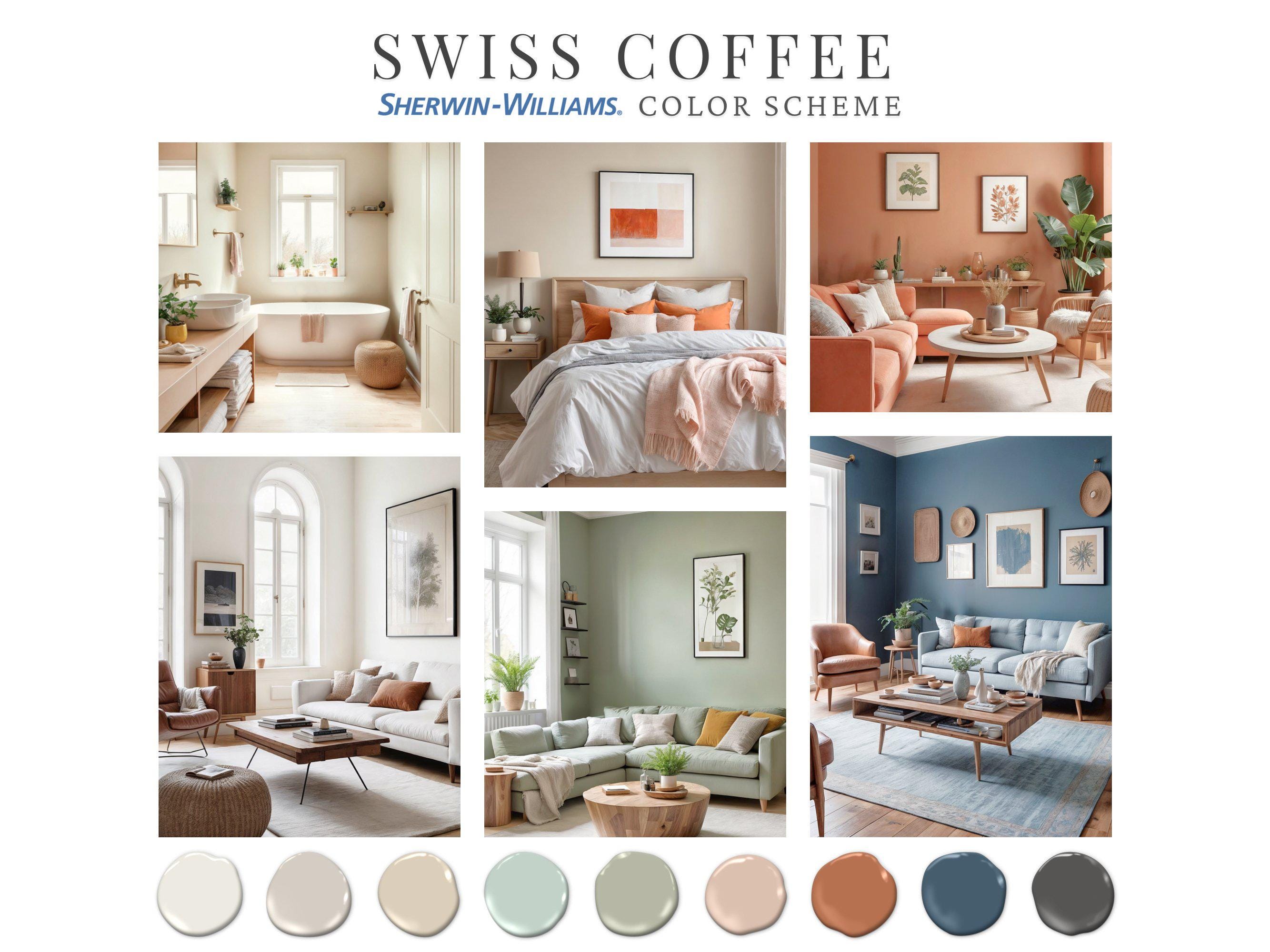 Swiss Coffee Benjamin Moore Home Paint Palette Complementary Whole ...