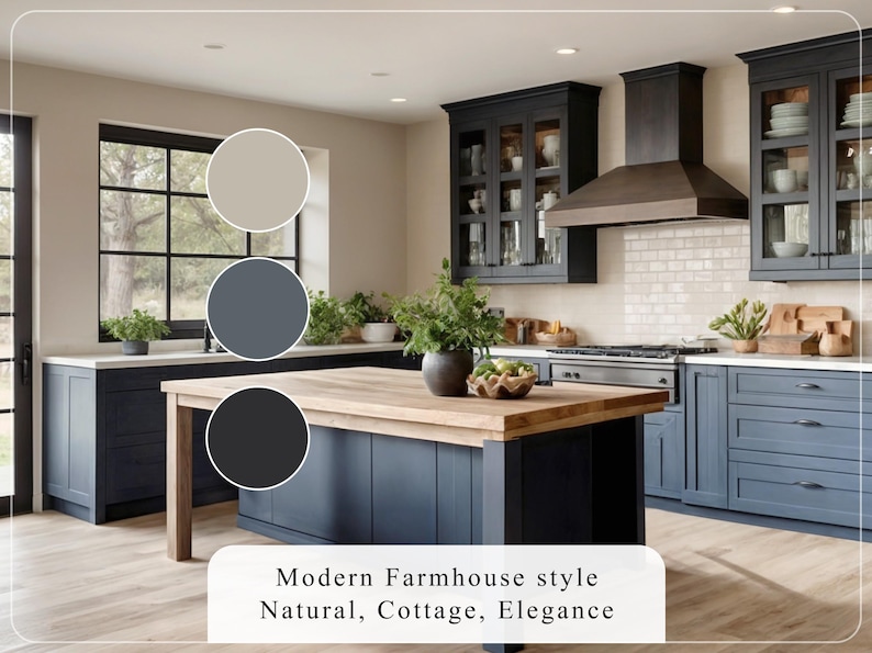 Modern Farmhouse Benjamin Moore Home Paint Palette Whole House Color ...