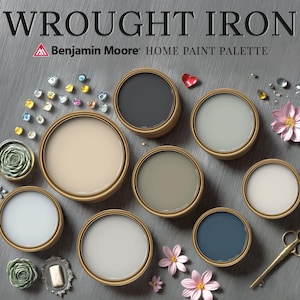 Wrought Color Wrought Iron Benjamin Moore Home Paint Color Scheme Guide Neutral ...