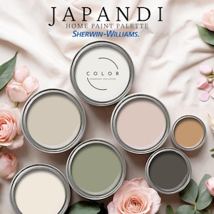 Japandi Home Paint Palette Sherwin Williams Whole House Color Scheme Guide Minimalism Countryside ScandinavianTrend Interior Paint Design