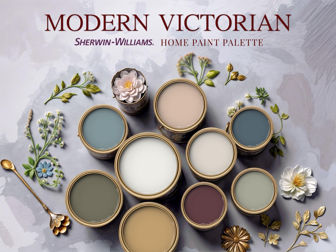 Modern Victorian Home Paint Palette Sherwin Williams Complementary ...