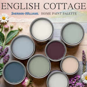 English Cottage Home Paint Palette Sherwin Williams Whole House Color Scheme Trend Interior Hues Design Modern Country Farmhouse Countryside