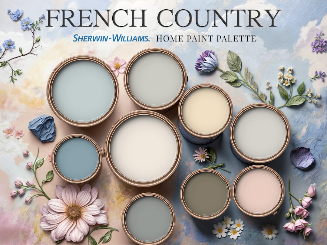 French Country Home Paint Palette Sherwin Williams Complementary Whole