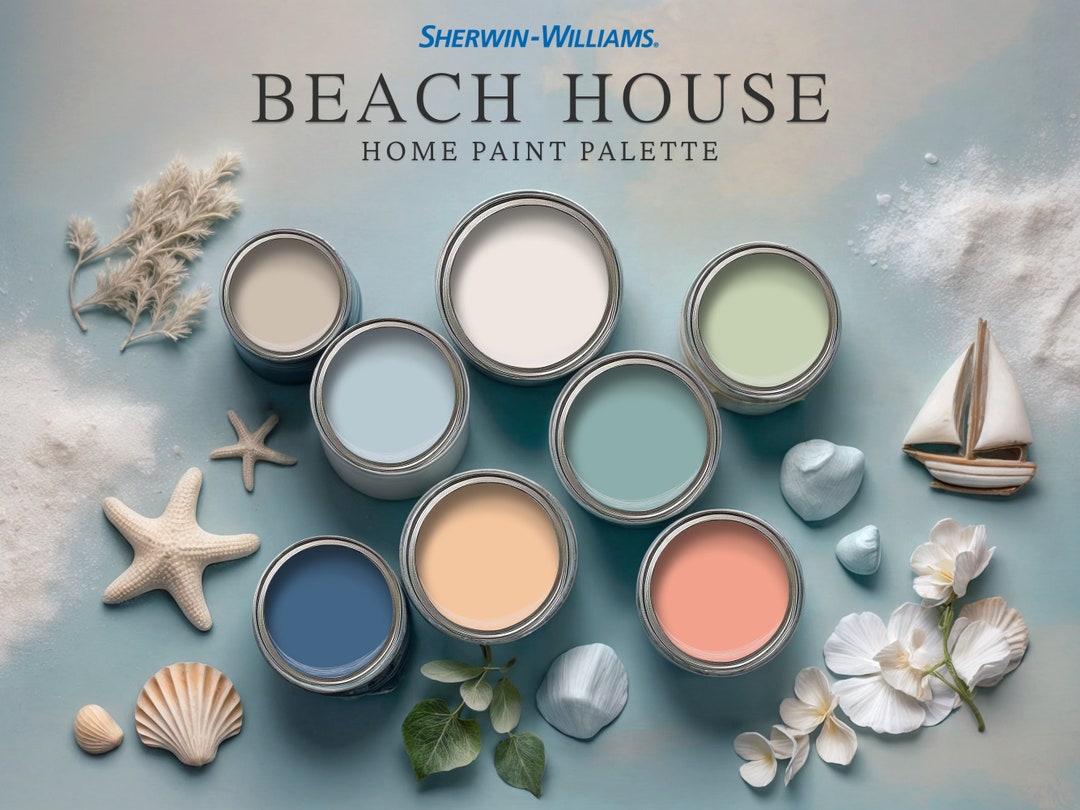 Beach House Sherwin William Home Paint Color Palette Interior Color ...