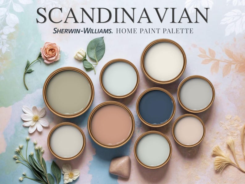 Scandinavian Home Paint Palette Sherwin Williams Whole House Decor Color Schemes Interior Design Modern Farmhouse Style Guide Minimalism image 1