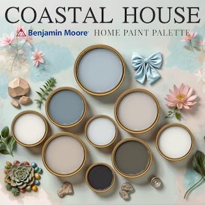 Coastal House Paint Palette Sherwin Williams Modern Calm Neutral Coastal Beach Farmhouse Whole Home Best Interior Design Color Scheme Guide