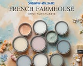 French Farmhouse Home Paint Palette Sherwin Williams Whole House Color Scheme Best Interior Paint Design Guide Modern Cottage French Country