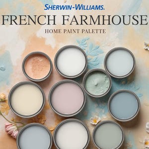 French Farmhouse Home Paint Palette Sherwin Williams Whole House Color Scheme Best Interior Paint Design Guide Modern Cottage French Country