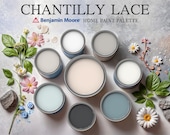 Chantilly Lace Benjamin Moore Home Paint Palette Whole House Interior Color Scheme Guide Natural Modern Warm Calm Neutrals Minimalist Decor