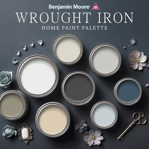Wrought Iron Benjamin Moore Home Paint Color Scheme Guide Neutral