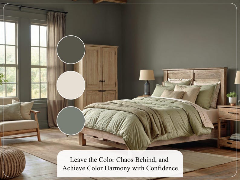 Rustic Farmhouse Home Paint Palette, Sherwin Williams 2024, Whole House Color Scheme, Trendy Interior Paint Design, Cottage & Vintage Vibes image 4