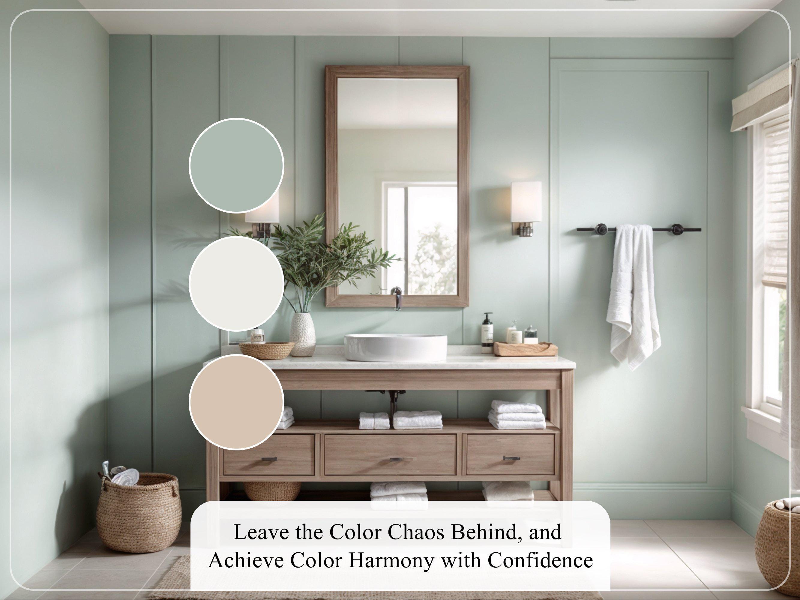 Coastal Beach Home Paint Palette Sherwin Williams Whole House Color ...