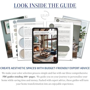 Rustic Farmhouse Home Paint Palette, Sherwin Williams 2024, Whole House Color Scheme, Trendy Interior Paint Design, Cottage & Vintage Vibes image 9