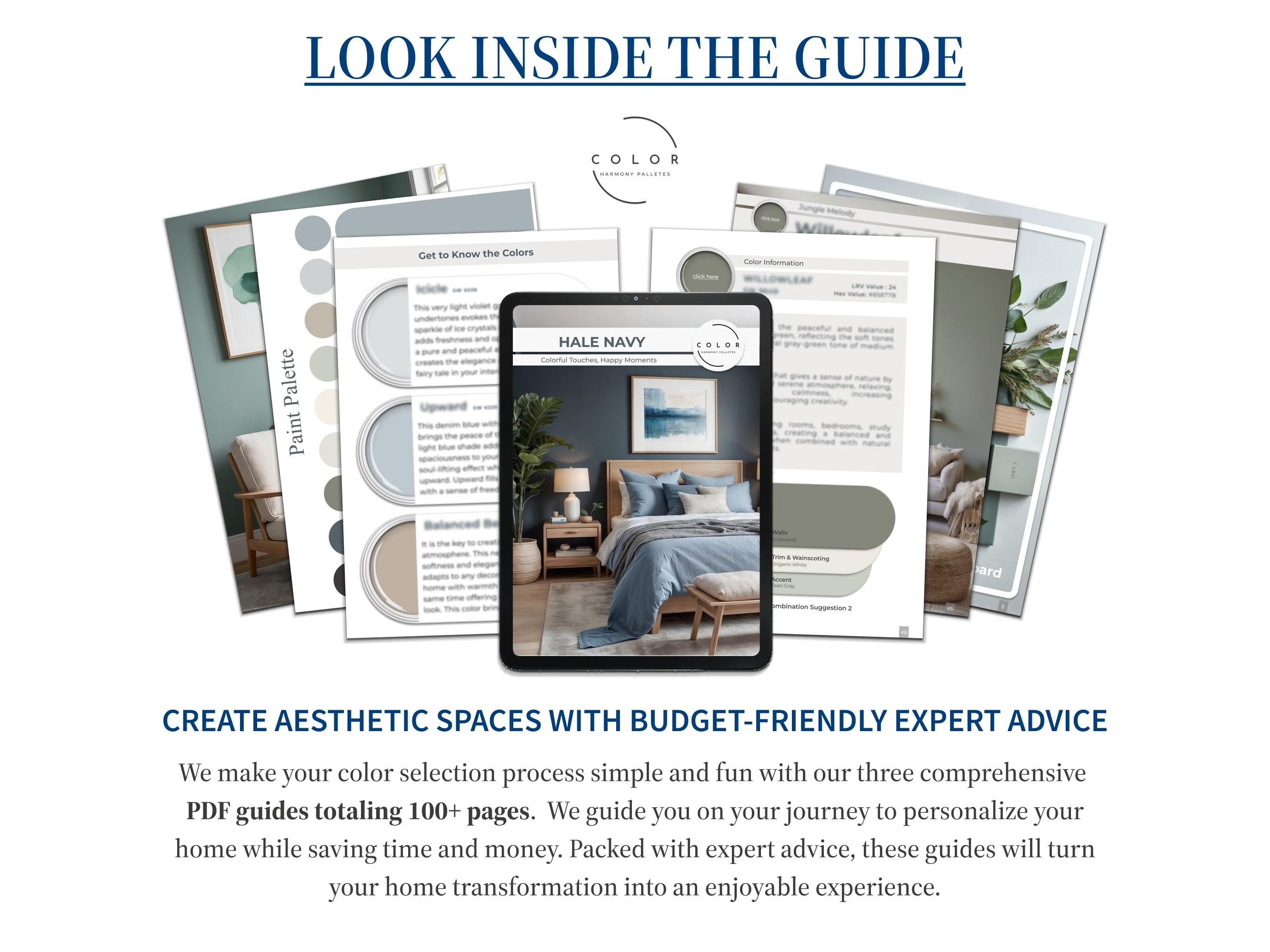 Hale Navy Benjamin Moore Home Paint Palette House Color Scheme Guide ...