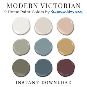 Modern Victorian Home Paint Palette Sherwin Williams Complementary ...