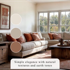 Rustic Farmhouse Home Paint Palette, Sherwin Williams 2024, Whole House Color Scheme, Trendy Interior Paint Design, Cottage & Vintage Vibes image 3