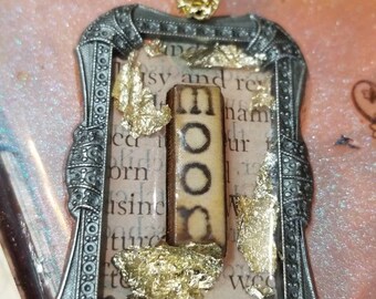 Collar de papel Moon Vintage