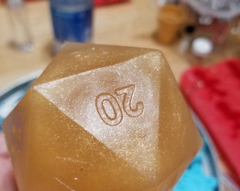 D20 Dice Glycerin Soap