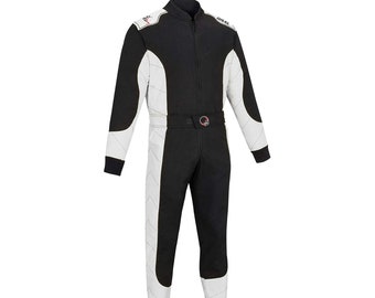 Adult Kart Racing Suit Race Rally One Piece Polycotton Karting Suit