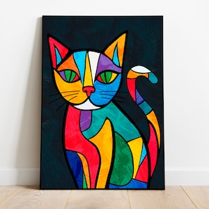 ピカソの猫の絵 - Etsy 日本
