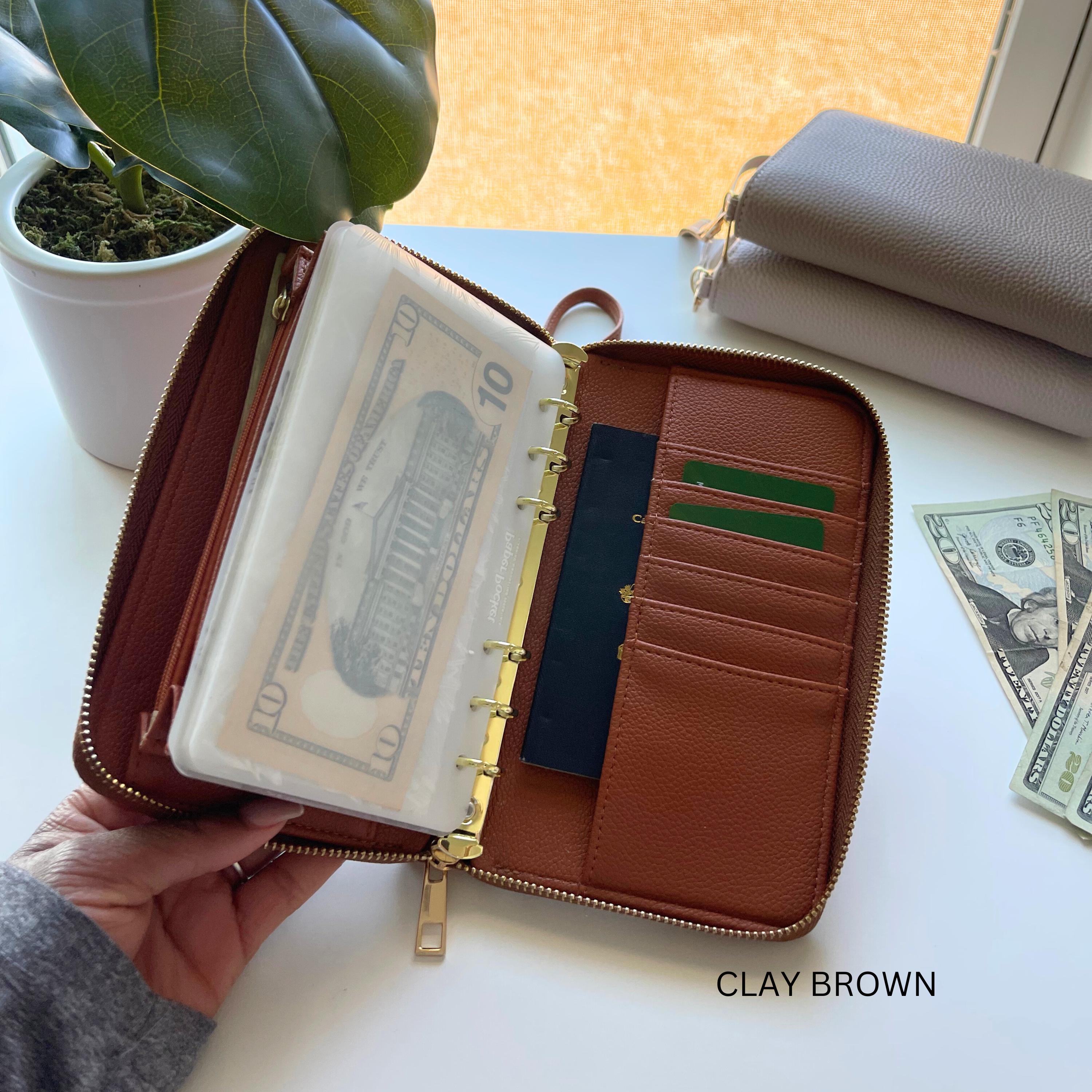 A6 Compact Zippy Wallet | Cash Envelope Wallet - Etsy