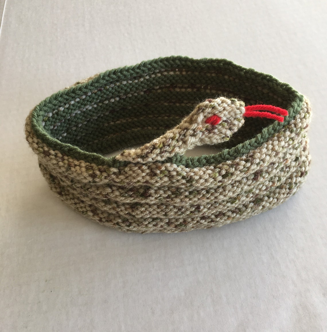 Rattlesnake Headband / Spotted Snake Hat / Tan and Green Snake Etsy