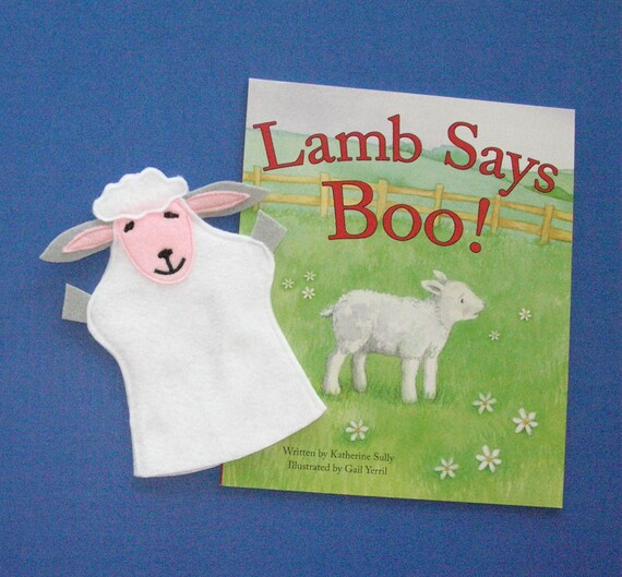 sheep hand puppet
