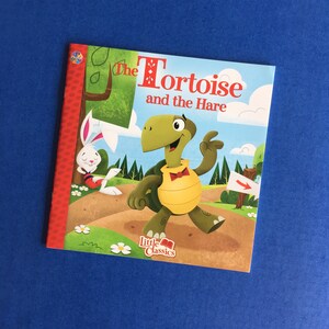 Tortoise and Hare Storybook with Rabbit Hand Puppet / Rabbit Puppet and Book image 2