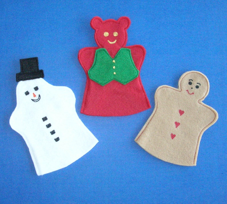 Gingerbread Man Puppet / Gingerbread Boy Felt Hand Puppet / Etsy