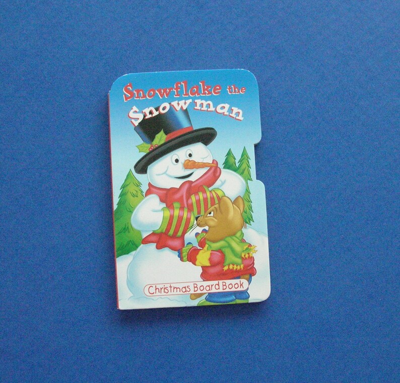 Snowman Hand Puppet and Book Set / Felt snowman puppet and image 2