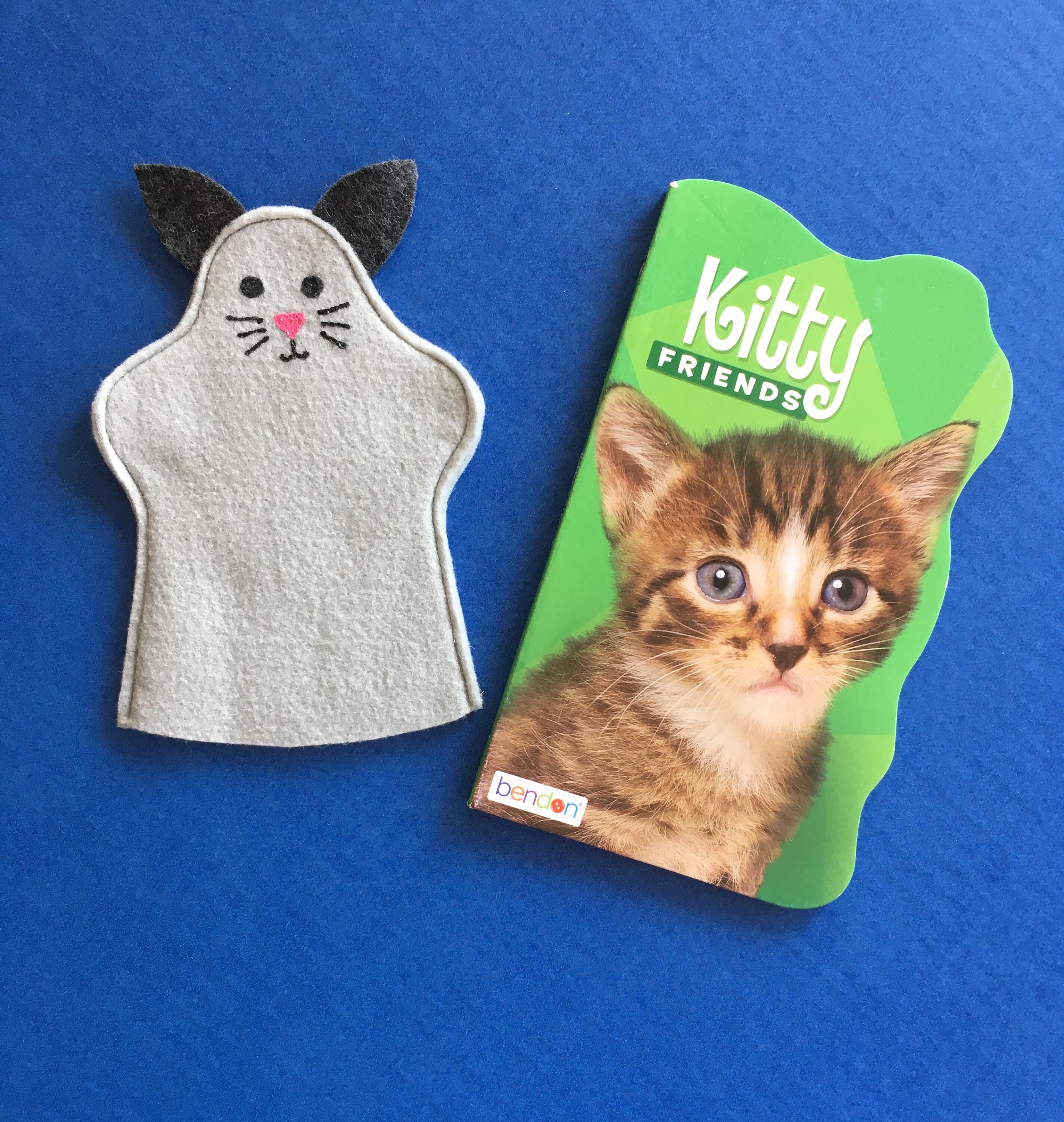 Kitten Puppet and Book Set / Cat Felt Hand Puppet / Puppet and Etsy