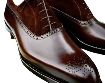 Handgefertigte Oxfords, Leder-Oxford-Schuhe, Handgefertigte Oxfords, Herren-Oxford-Schuhe