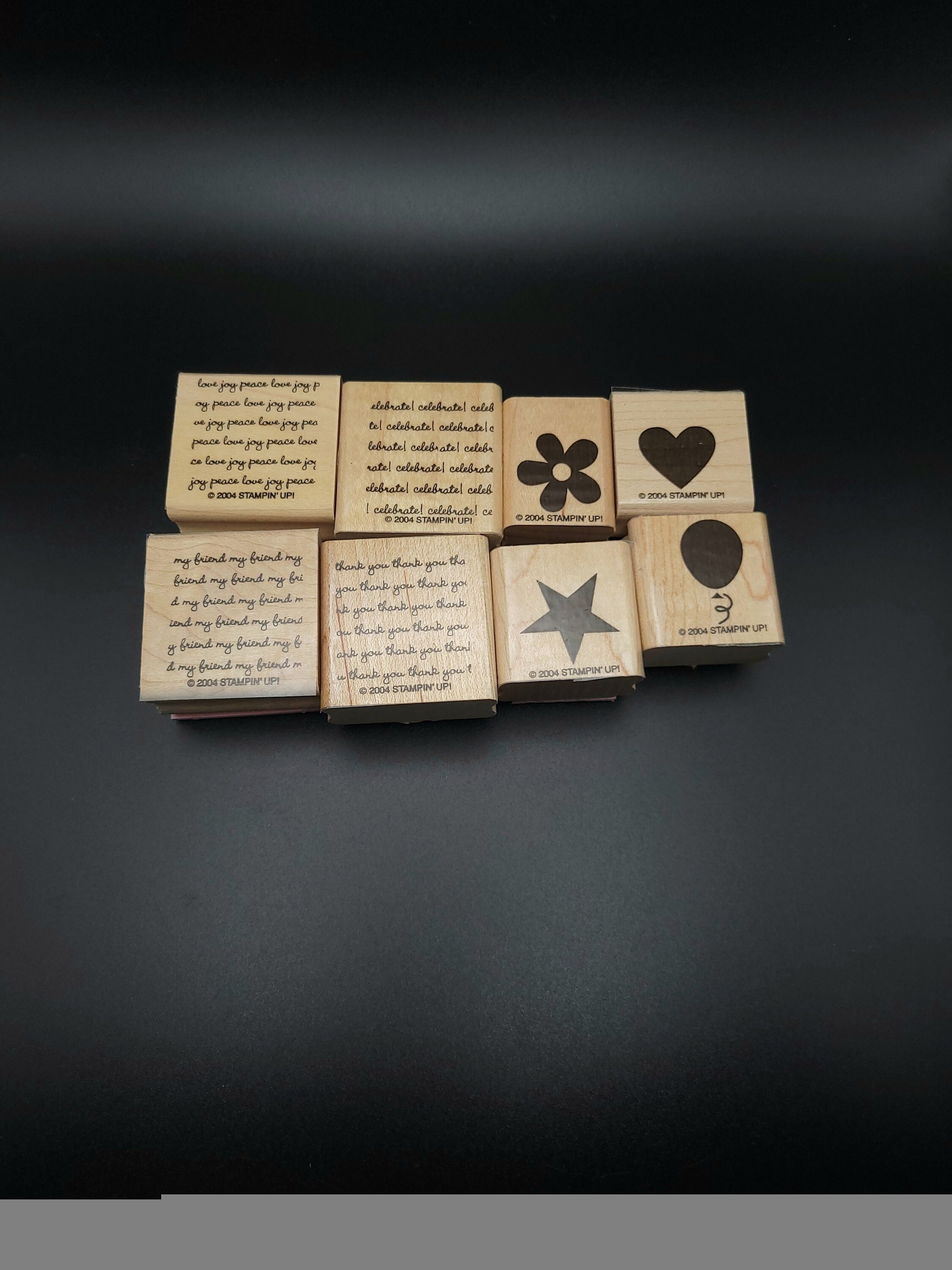 Mini Messages Two-step Stampin' Up Stamp Set of 8-2003 Vintage, Retired ...