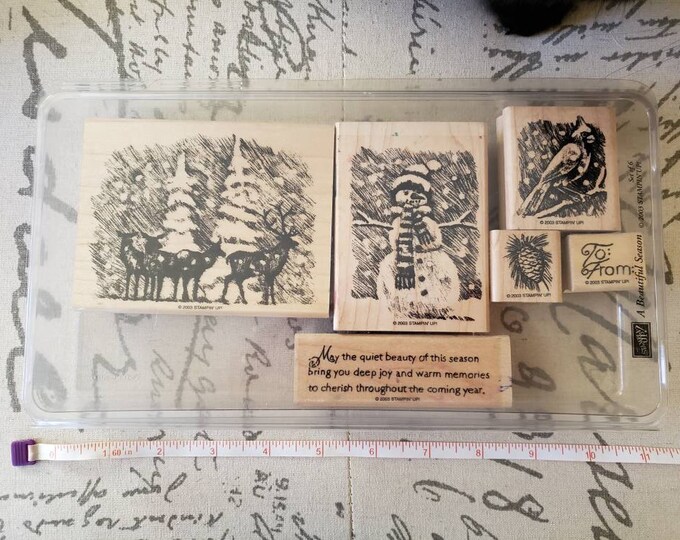 A Beautiful Season Stampin' Up! Stamp Set-retired Rubber Stamp Set ...