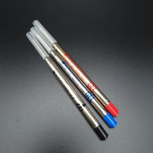 Gel Monteverde Parker Style Bold Ballpoint Pen Refills-Black (Broad), Blue (Broad), or Red (Fine)