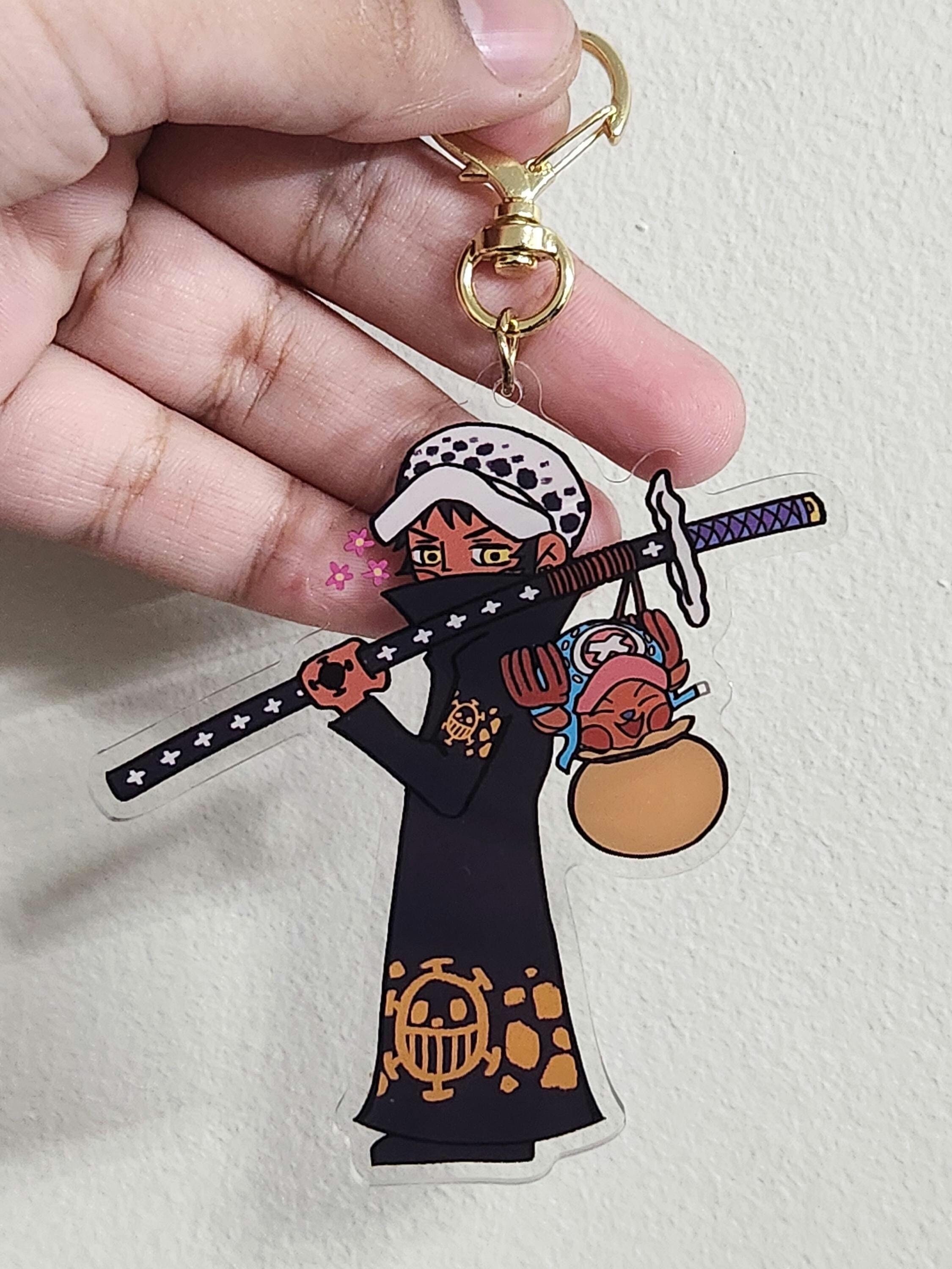 Trafalgar Law and Tony Tony Chopper Clear Acrylic Keychain [fan