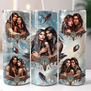 Native America Indian Tumbler Wrap, Indian Design PNG, Instant Digital Download, Sublimation Design PNG, Native Tumbler Wrap 20oz