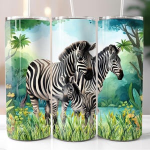 Zebra 20oz Tumbler Design, Zebra Tumbler Wrap PNG, Digital Download PNG, Zebra PNG, Sublimation Design, 20oz Tumbler Wrap