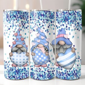 Gnome 20oz Tumbler Wrap, 20oz Tumbler Design, Straight Tumbler, Digital Download, Gnome Sublimation Design PNG, 20oz Tumbler Design