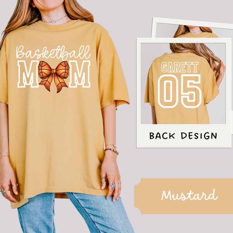 Custom Basketball Mom Shirt With Player Name and Number, Basketball Mom