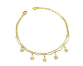 Sun Flower Anklet